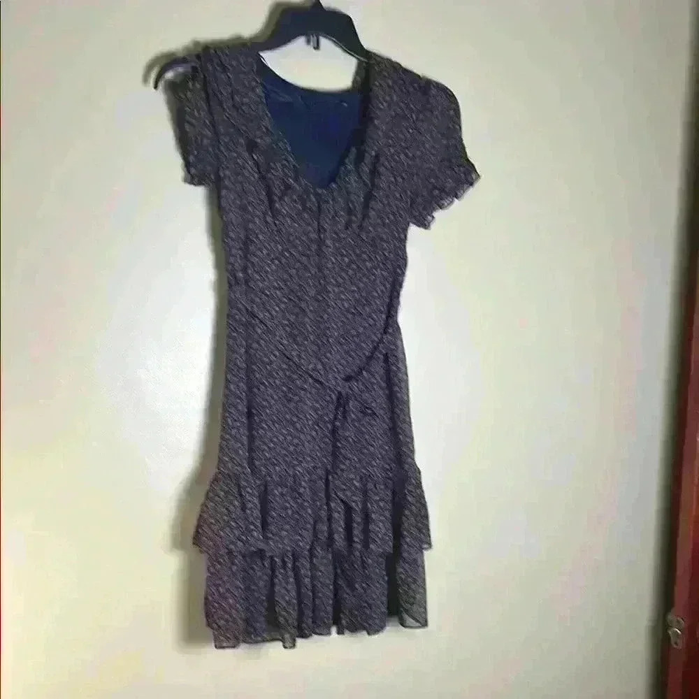 Zara sheer , Ruffle,floral, courier,professional women dress.
